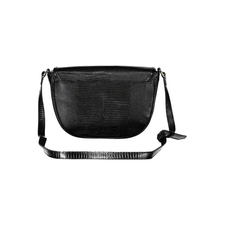 La Martina Black Polyurethane Women’s Shoulder Bag