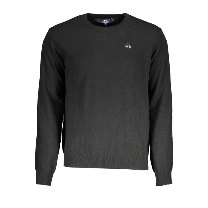 La Martina Black Wool Men’s Sweater