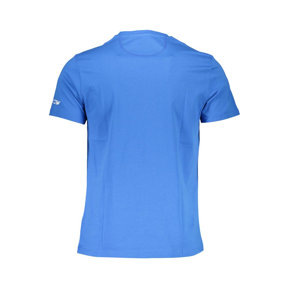 La Martina Blue Cotton Men T-shirt