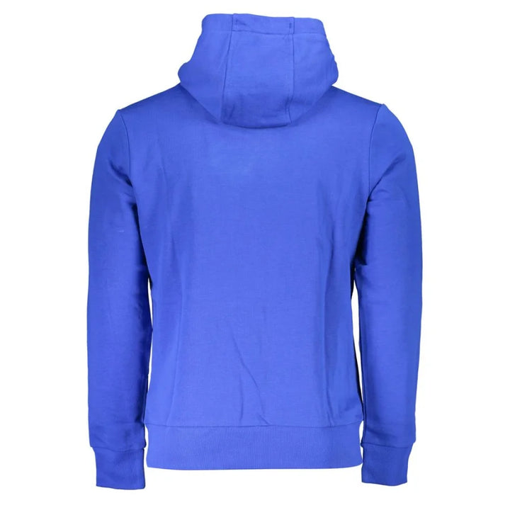 La Martina Blue Cotton Men’s Hooded Sweatshirt