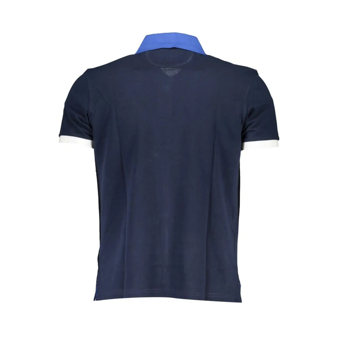 La Martina Blue Cotton Men’s Polo Shirt