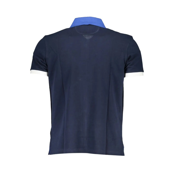 La Martina Blue Cotton Men’s Polo Shirt