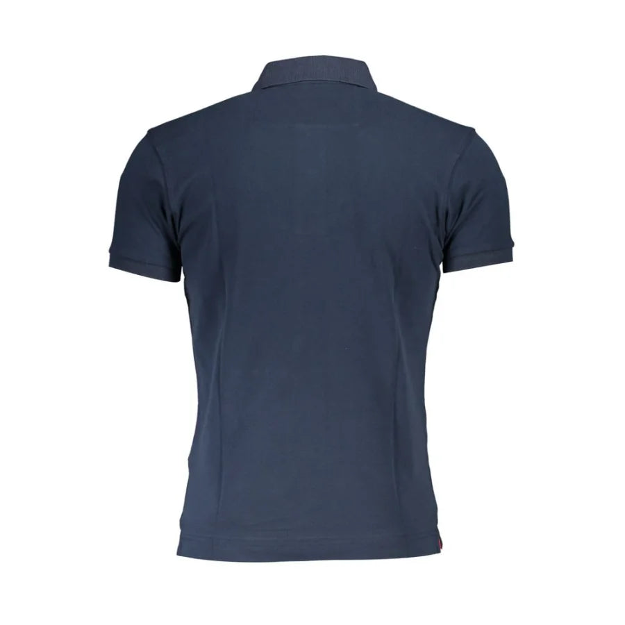 La Martina Blue Cotton Men’s Polo Shirt