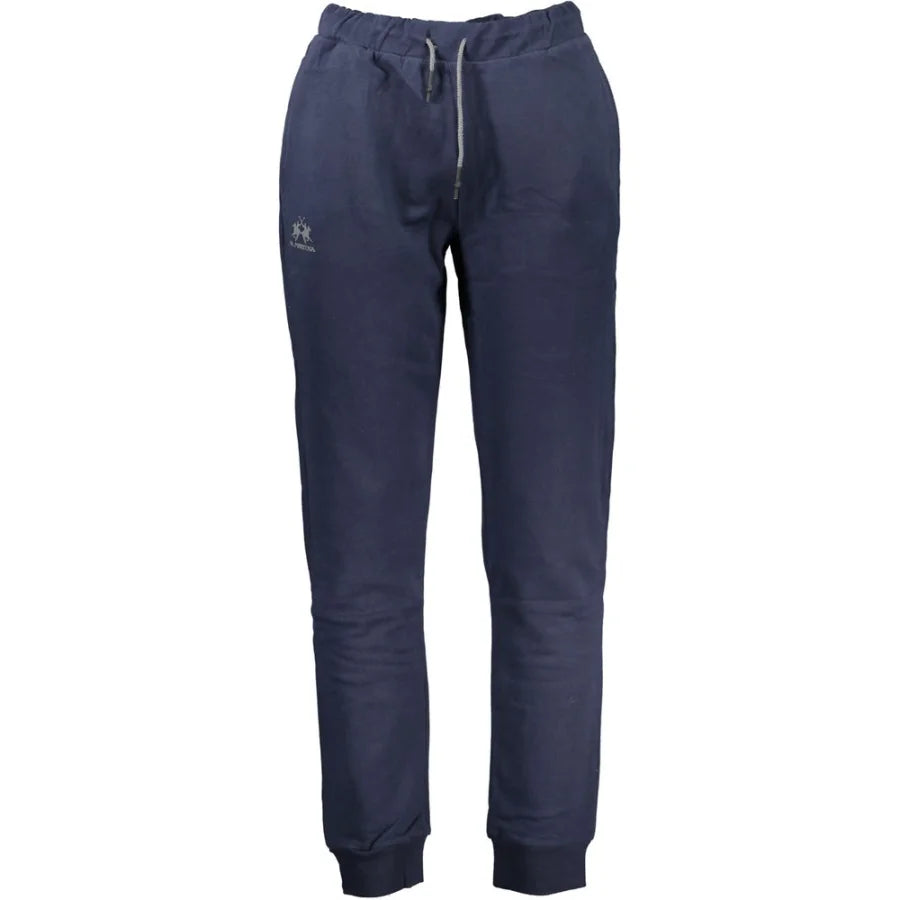 La Martina Blue Cotton Men’s Sweatpant