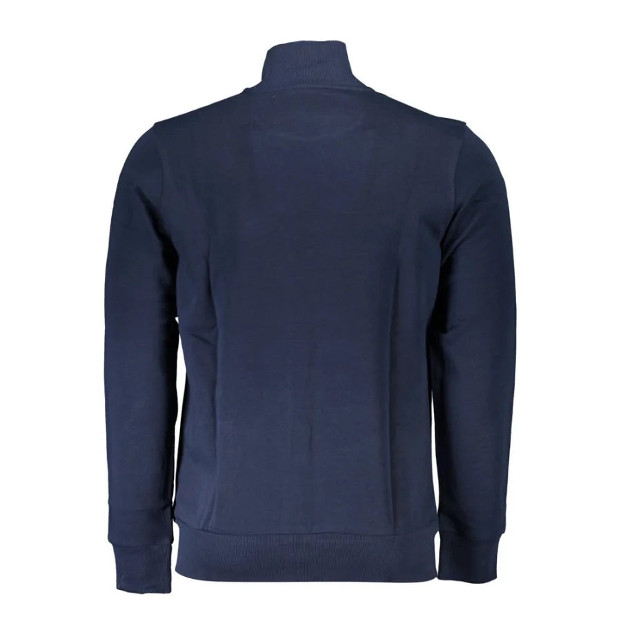 La Martina Blue Cotton Men’s Sweatshirt