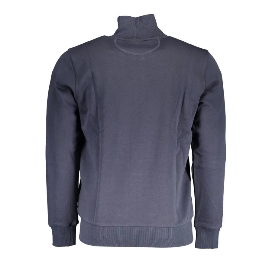 La Martina Blue Cotton Men’s Sweatshirt
