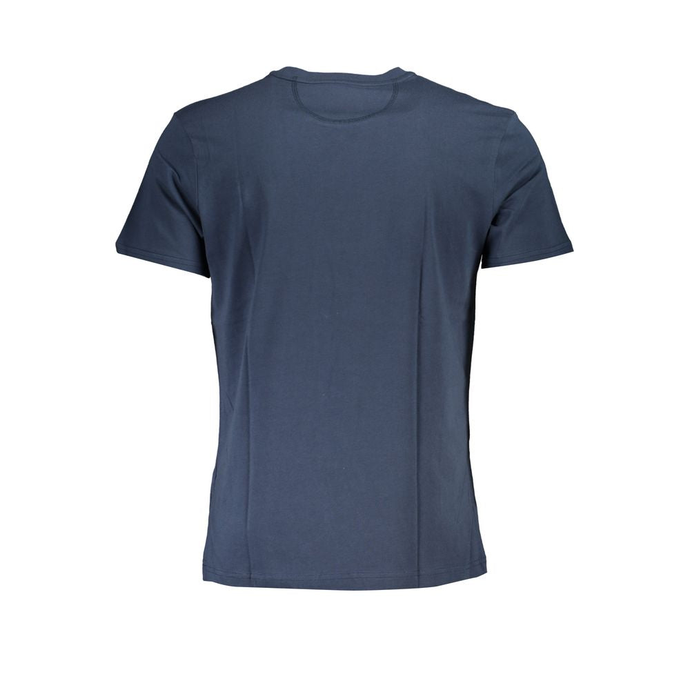 La Martina Blue Cotton T-shirt