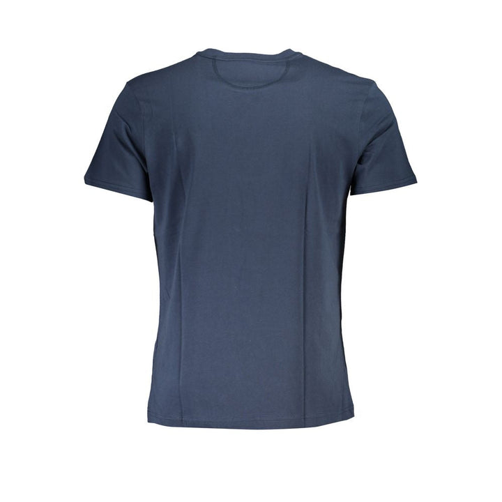 La Martina Blue Cotton T-shirt