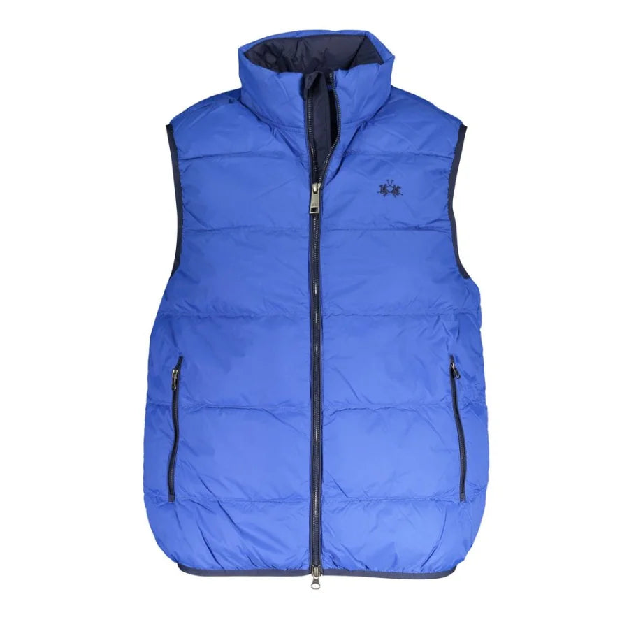 La Martina Blue Polyamide Men’s Vest