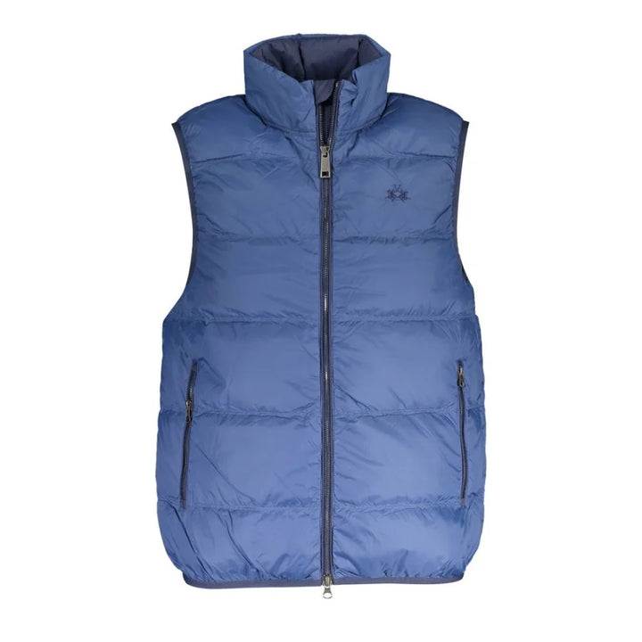 La Martina Blue Polyamide Men’s Vest