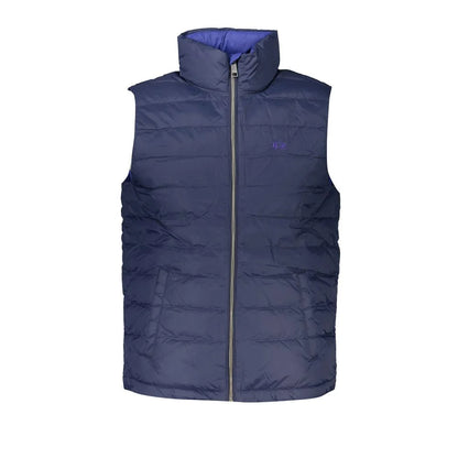 La Martina Blue Polyamide Sleveless Jacket