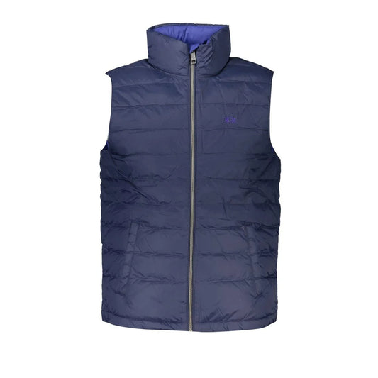 La Martina Blue Polyamide Sleveless Jacket