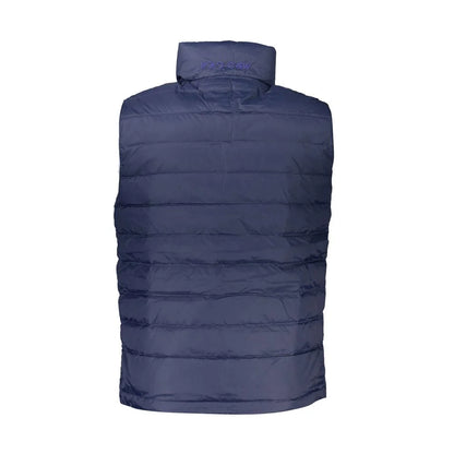 La Martina Blue Polyamide Sleveless Jacket