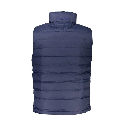 La Martina Blue Polyamide Sleveless Jacket