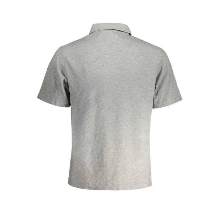 La Martina Grigio Cotton Men Polo Shirt