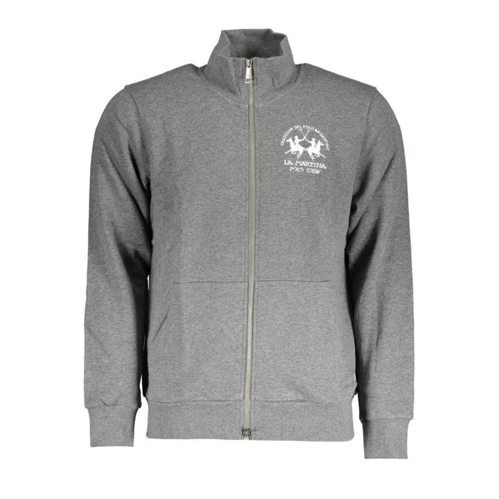 La Martina Grigio Cotton Mens Sweatshirt