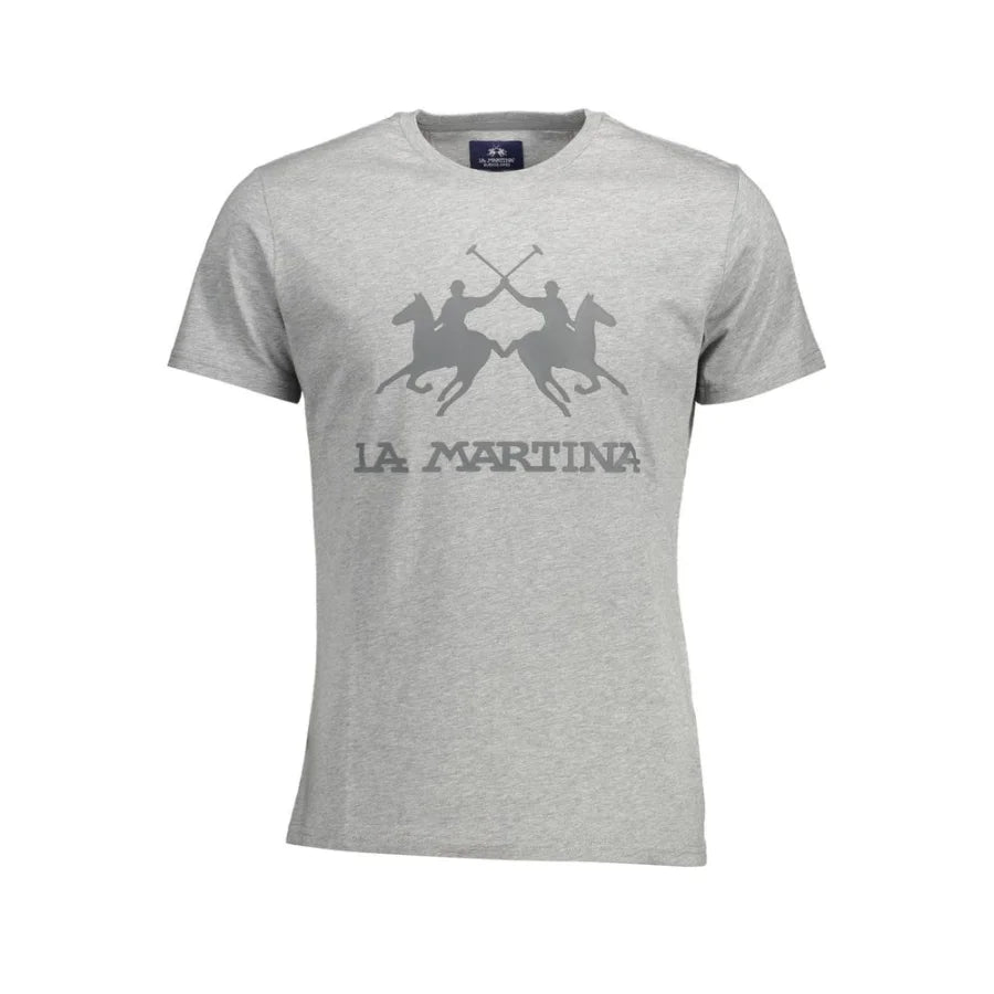 La Martina Grigio Cotton Men’s T-Shirt