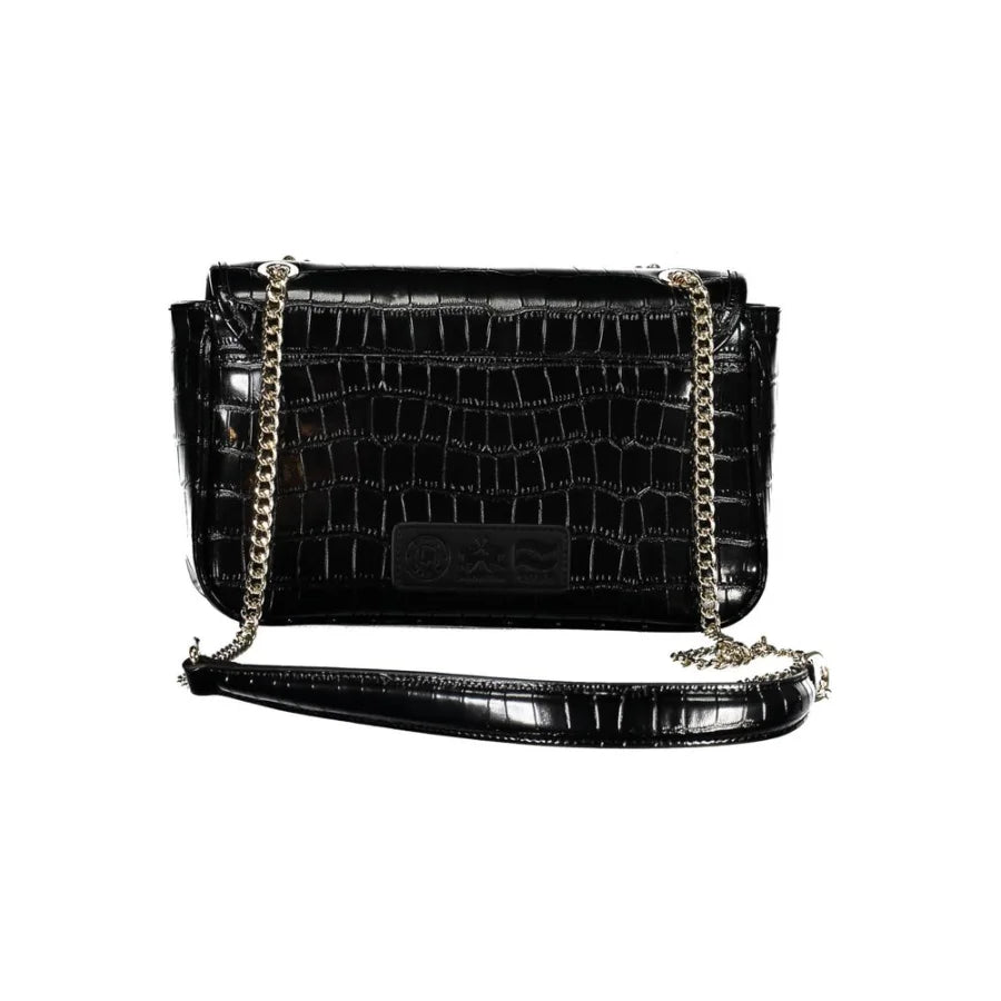La Martina Nero Poliuretano Women Shoulder Bag