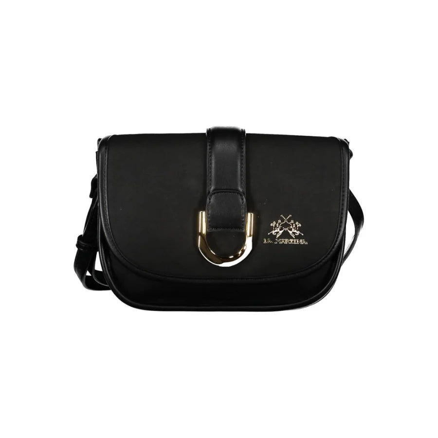 La Martina Nero Polyurethane Women Shoulder Bag
