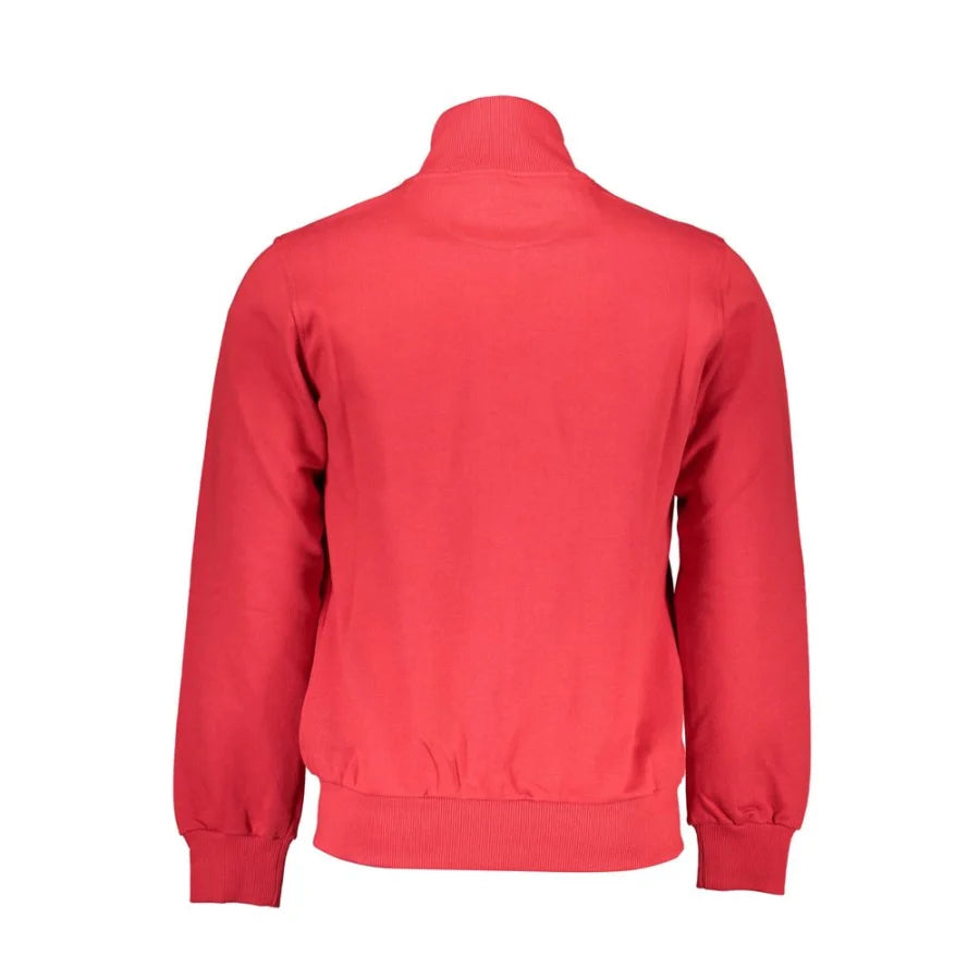 La Martina Rosso Cotton Men Sweatshirt