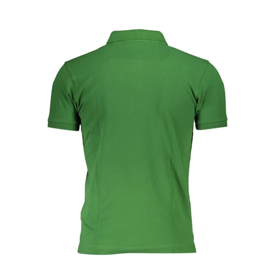 La Martina Verde Cotton Men Polo