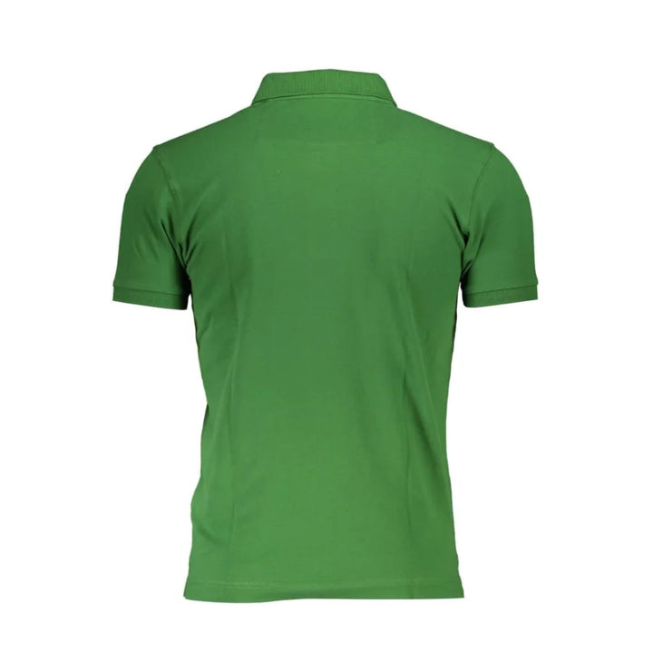 La Martina Verde Cotton Men Polo