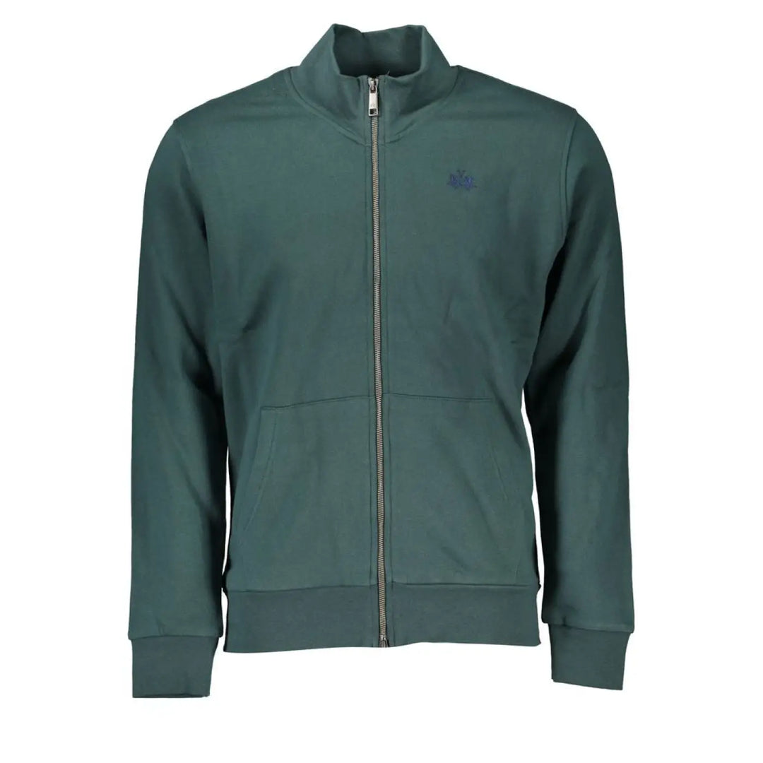 La Martina Verde Cotton Men Sweatshirt