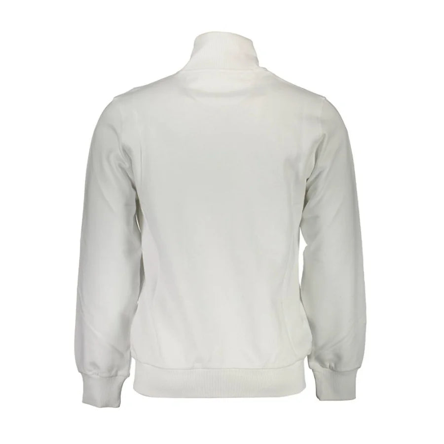 La Martina White Cotton Men Sweatshirt