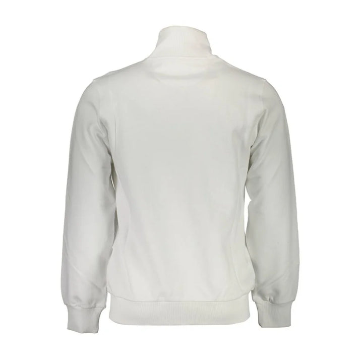 La Martina White Cotton Men Sweatshirt