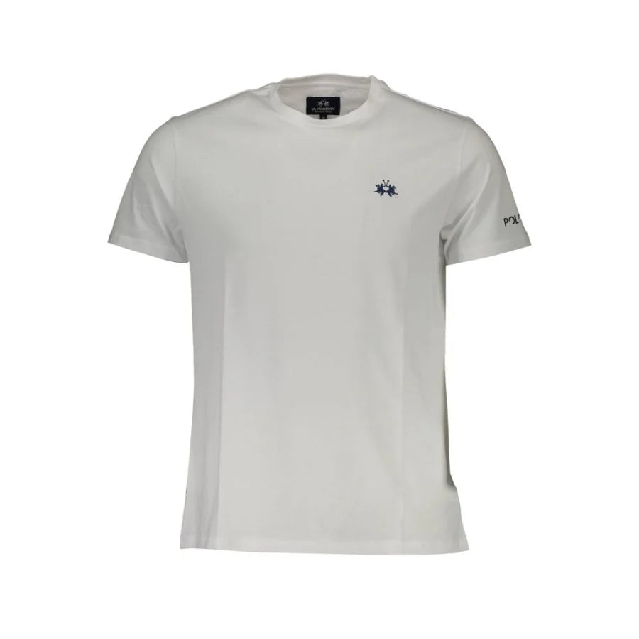 La Martina White Cotton Men’s T-Shirt