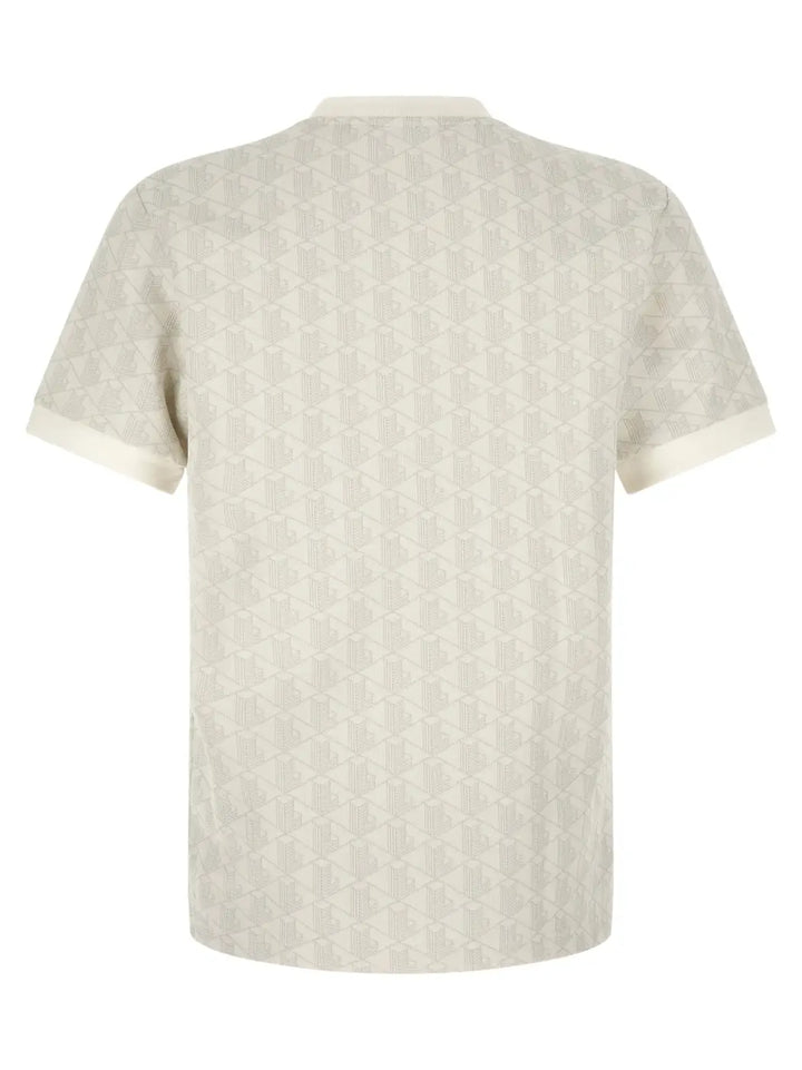 Lacoste Beige Polyester T-shirt