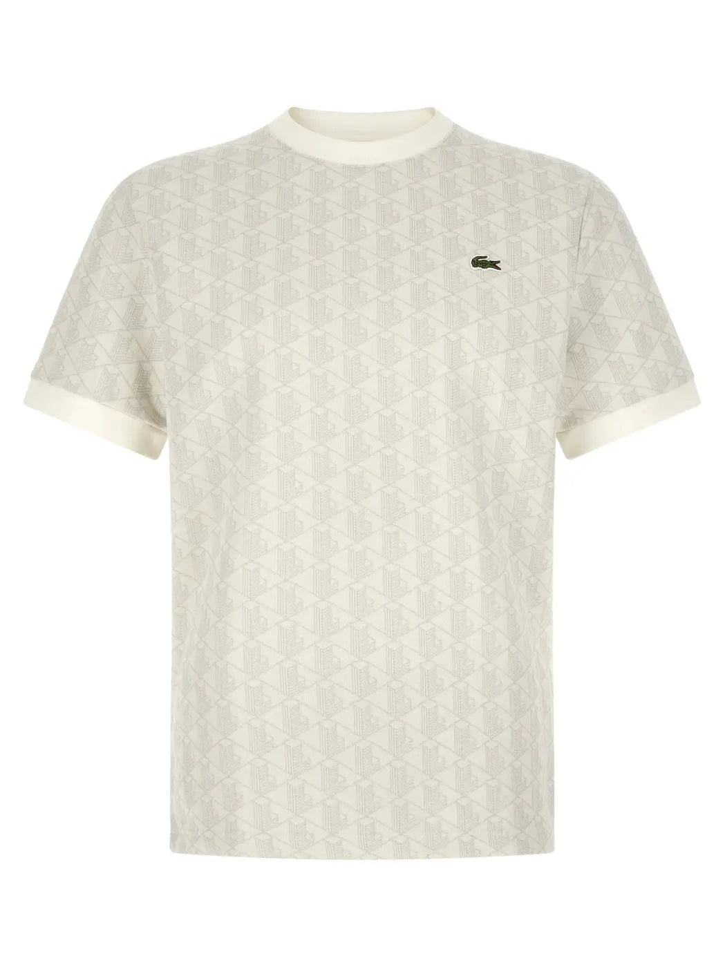 Lacoste Beige Polyester T-shirt