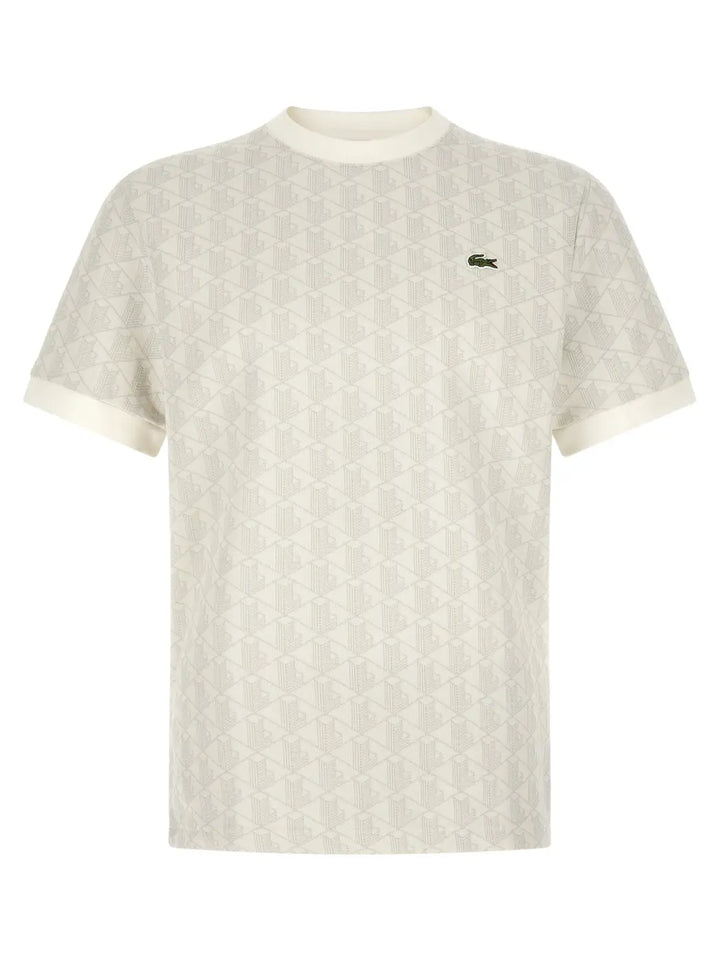 Lacoste Beige Polyester T-shirt