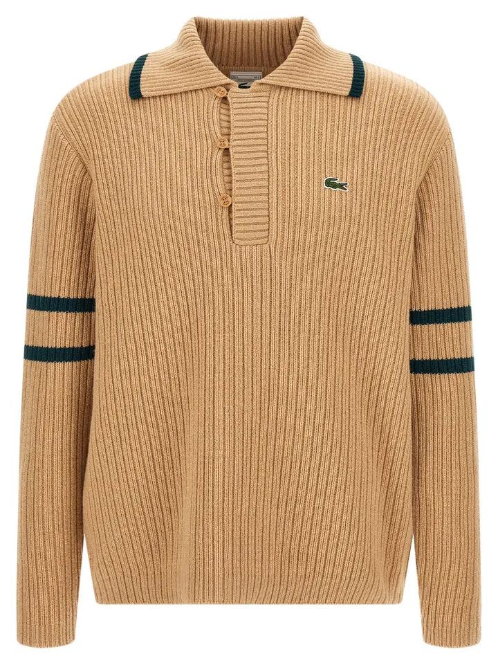 Lacoste Beige Wool Cardigan