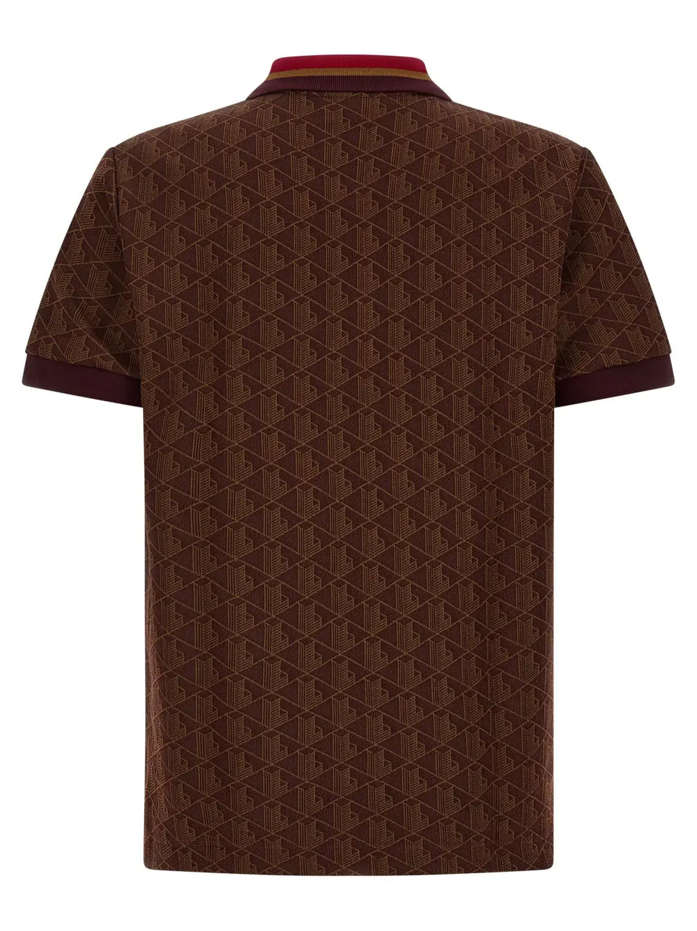 Lacoste Brown Polyester Polo Shirt
