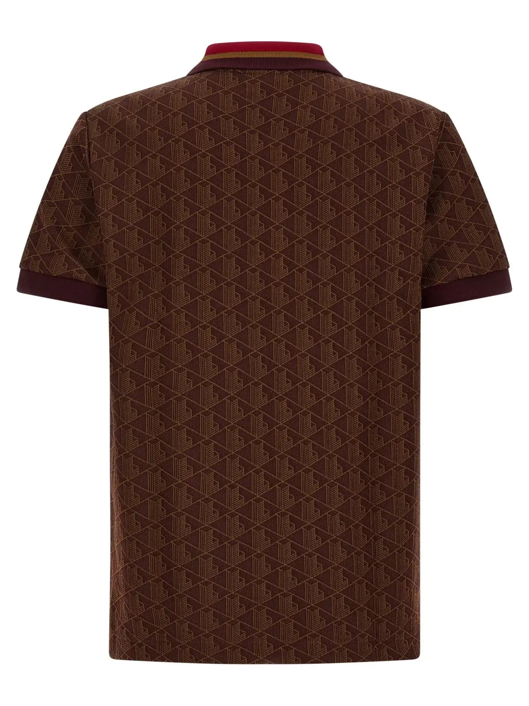 Lacoste Brown Polyester Polo Shirt