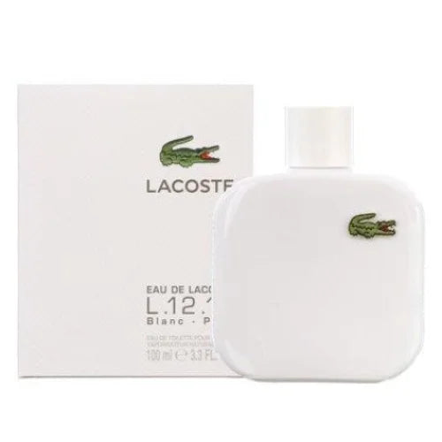 Lacoste Eau De L.12.12 Blanc Rich Woody Notes for Men Men’s Cologne