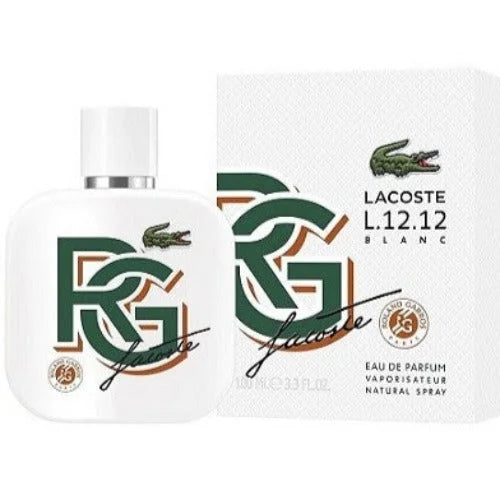 Lacoste Men’s Cologne - L.12.12 Blanc Eau De Parfum (Roland Garros Limited Edition)