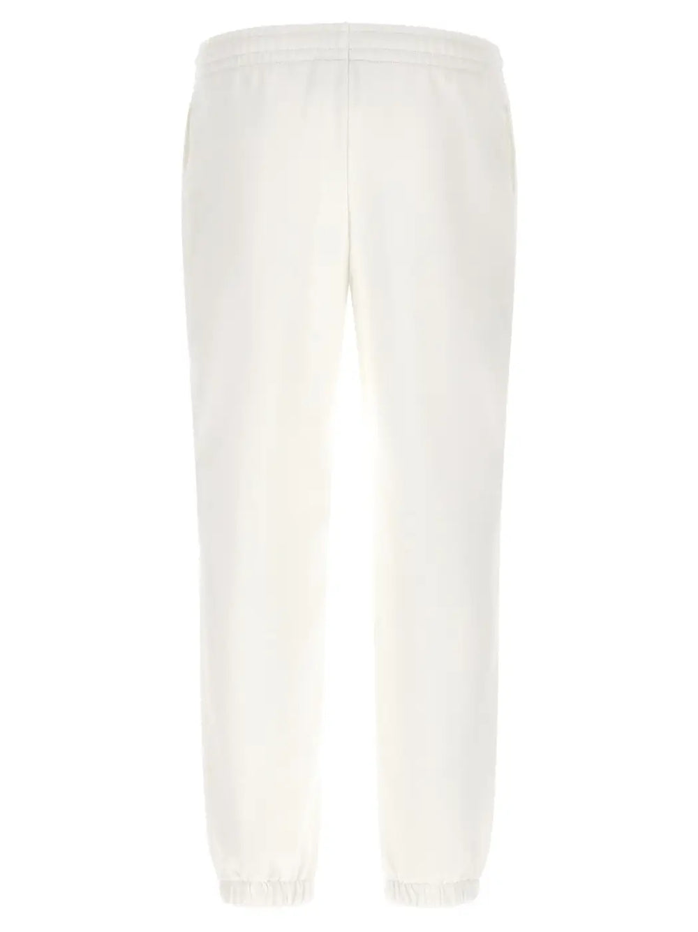 Lacoste White Cotton Joggers (workout Pants)