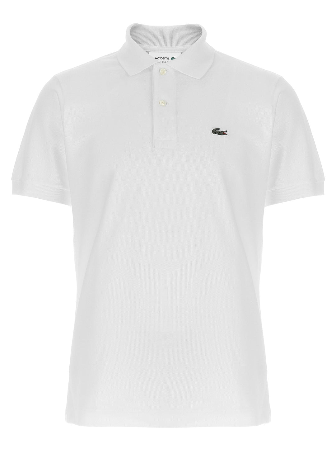 Lacoste White Cotton Polo Shirt
