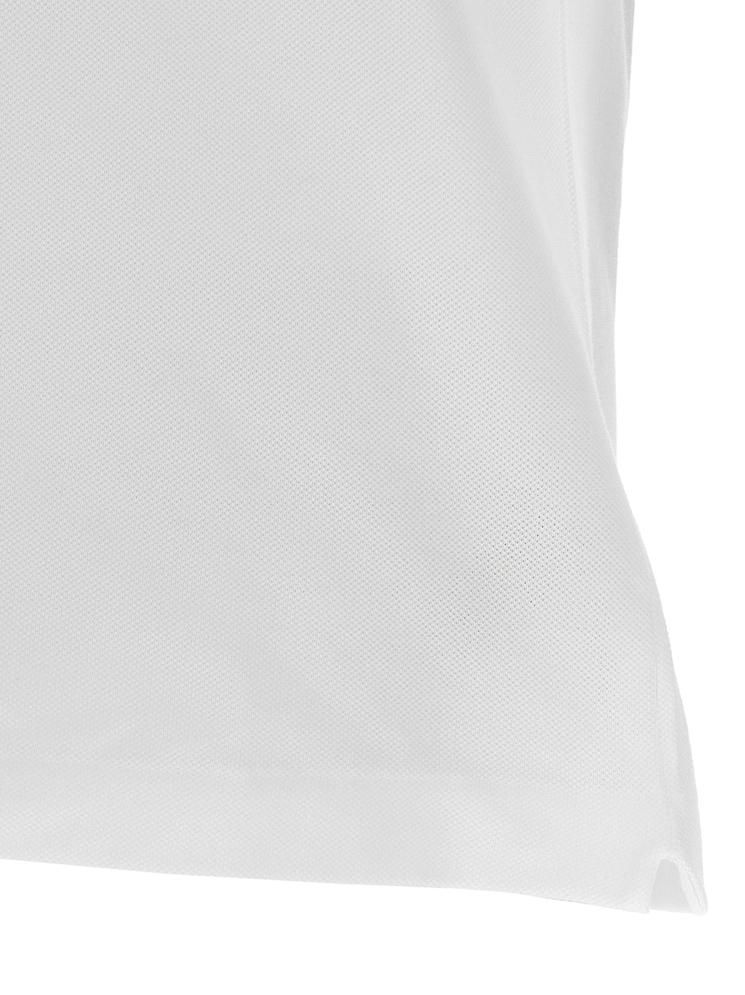 Lacoste White Cotton Polo Shirt
