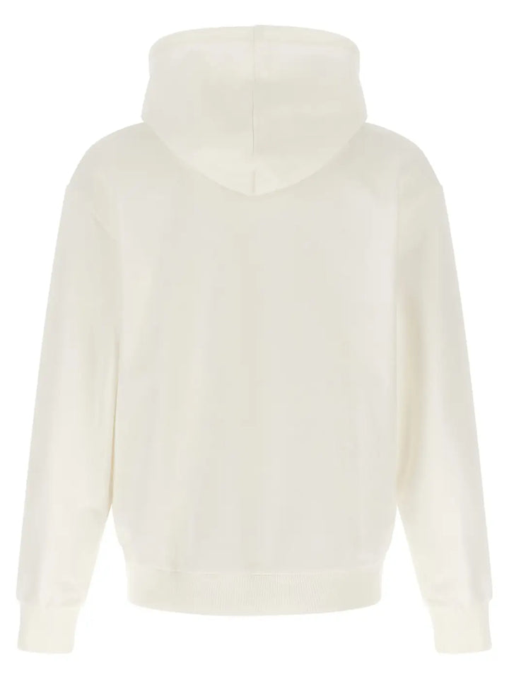 Lacoste White Cotton Sweatshirt