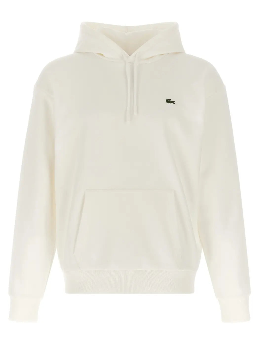 Lacoste White Cotton Sweatshirt