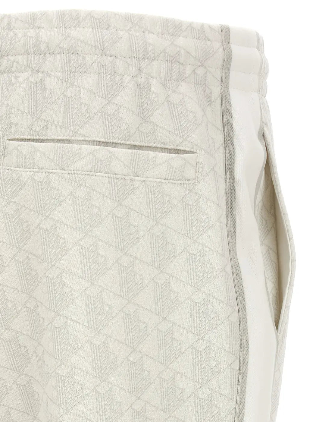 Lacoste White Polyester Joggers (workout Pants)