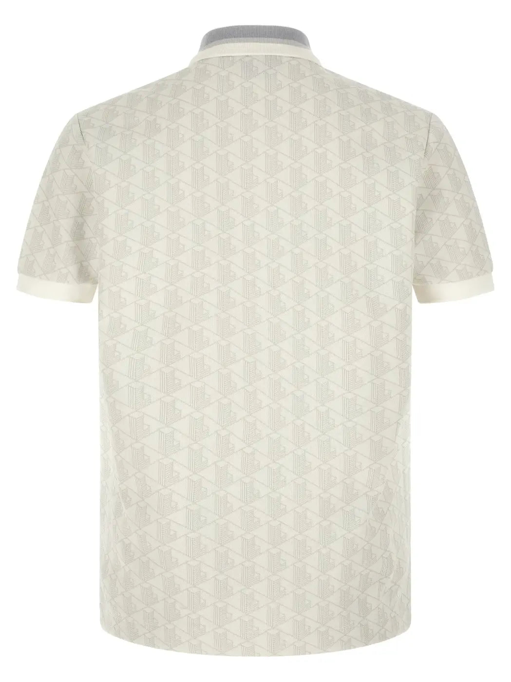 Lacoste White Polyester Polo Shirt