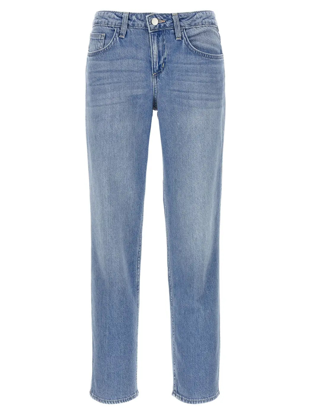 L’agence Blue Cotton Straight-leg Jeans