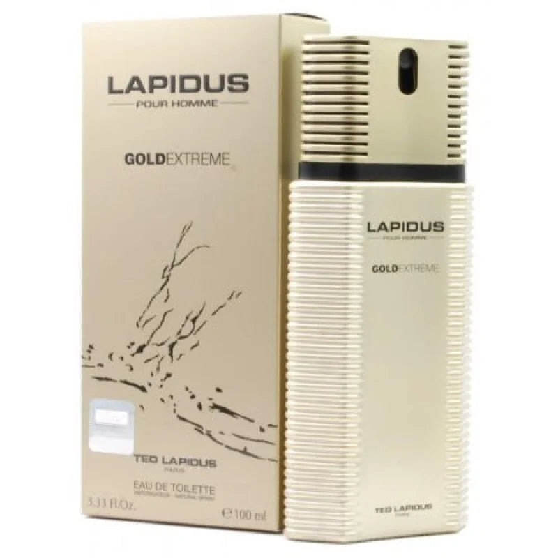 Lapidus Pour Homme Gold Extreme Eau Spicy Oriental Warm Leather Men’s Cologne Ted