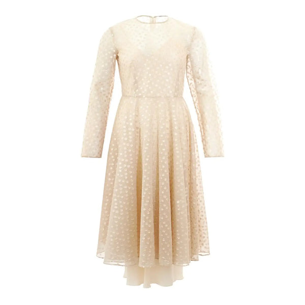 Lardini Beige Cotton Cocktail Dress women’s dress