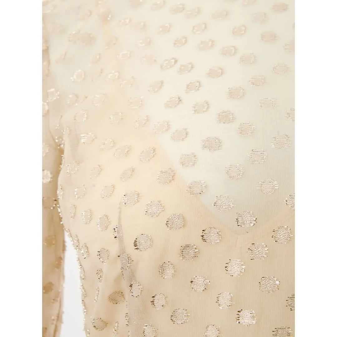 Lardini Beige Cotton Cocktail Dress