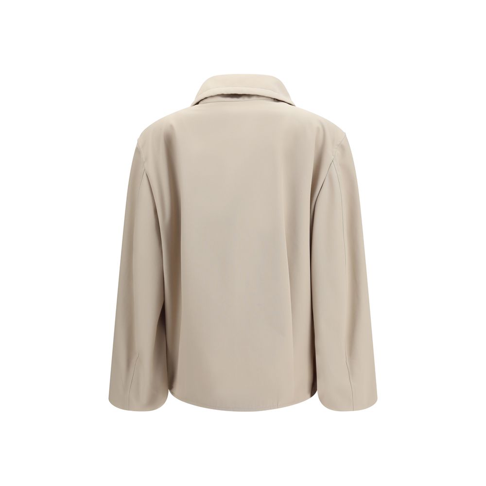 Lardini Coats &amp; Jackets - Beige Polyester Full-Length Jacket